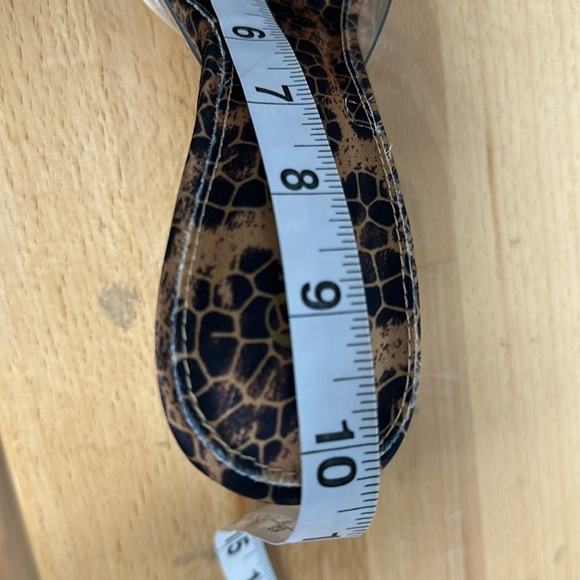 Olivia Jaymes Women's Transparent Leopard Pattern Stiletto Heeled Mule Sandals - Picture 14 of 14